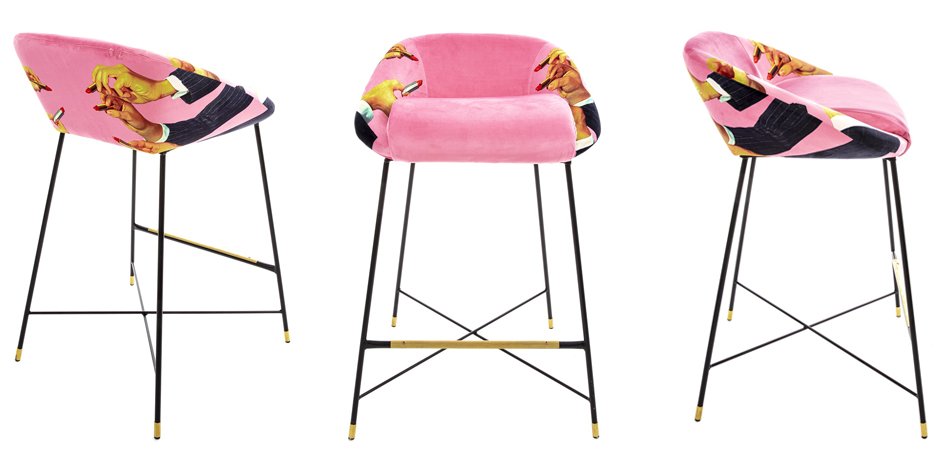 Барный стул Seletti High Stool Pink Lipsticks Барный стул Seletti High Stool Pink Lipsticks - Loft-Concept в Барнауле