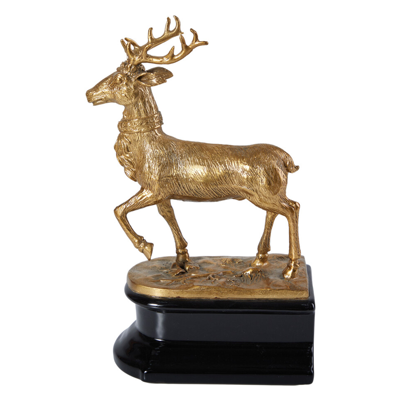 Держатель для книг в виде оленя из фарфора и бронзы Eden Garden porcelain and bronze Черный Бронза Держатель для книг в виде оленя из фарфора и бронзы Eden Garden porcelain and bronze Черный Бронза в Барнауле | Loft Concept
