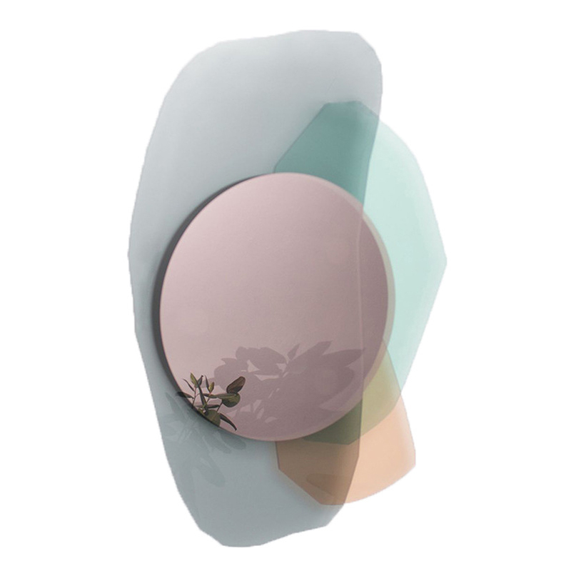 Арт-объект на стену с зеркалом Glass Repeated Mirror I by OS And OOS Розовый пастельный Прозрачный зеленый Голубой пастельный Арт-объект на стену с зеркалом Glass Repeated Mirror I by OS And OOS Розовый пастельный Прозрачный зеленый Голубой пастельный в Барнауле | Loft Concept