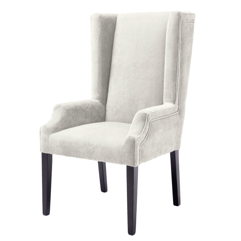 Стул Eichholtz Dining Chair Tempio sand Молочный Черный Стул Eichholtz Dining Chair Tempio sand Молочный Черный в Барнауле | Loft Concept