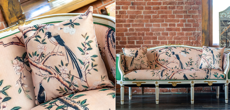Декоративная подушка Beige and Green Chinoiserie 2 Декоративная подушка Beige and Green Chinoiserie 2 - Loft-Concept в Барнауле