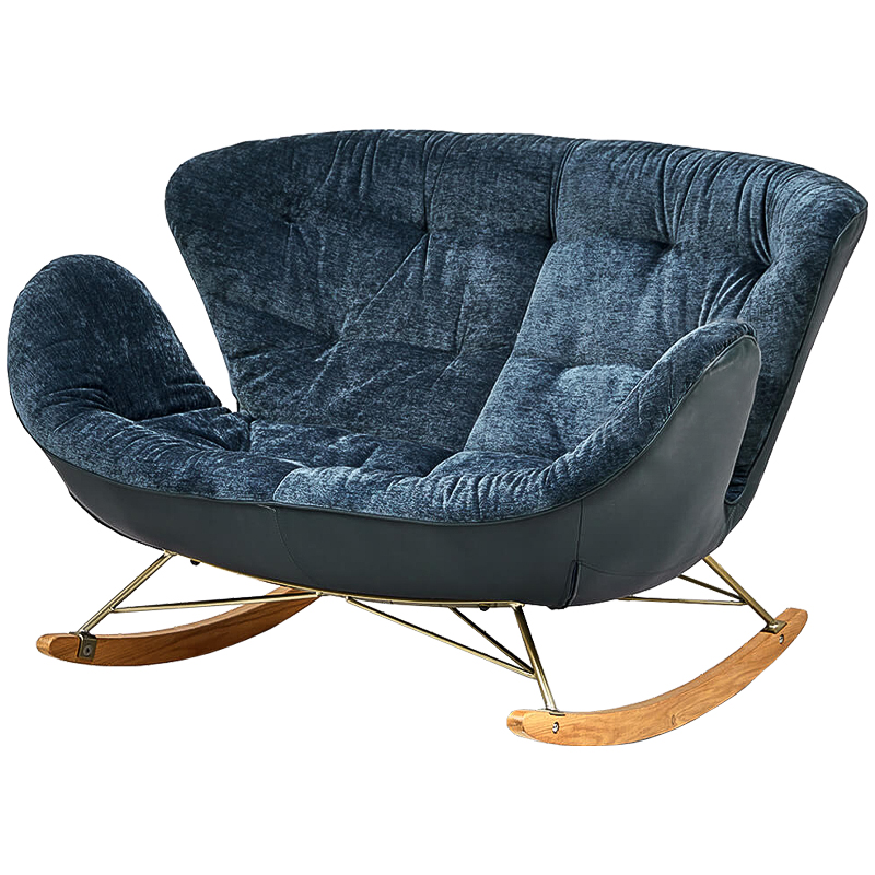Диван Pernill Sofa Темно-синий Латунь Древесина Диван Pernill Sofa Темно-синий Латунь Древесина в Барнауле | Loft Concept