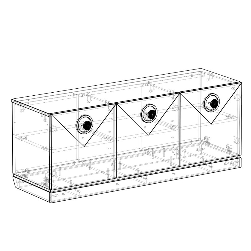 ТВ-тумба с 3-мя фактурными дверцами Satin Furniture ТВ-тумба с 3-мя фактурными дверцами Satin Furniture в Барнауле