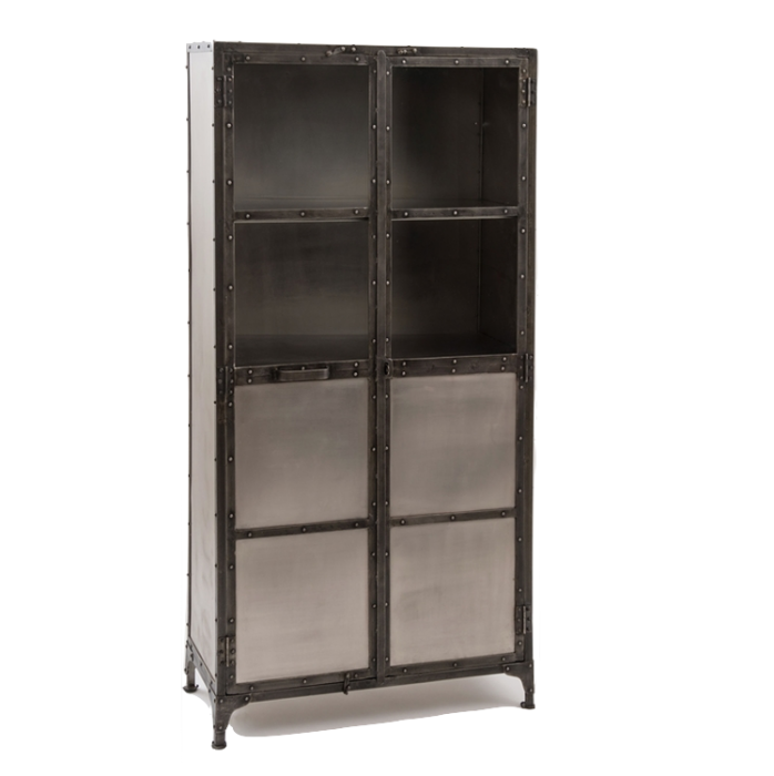 Буфет Industrial Steampunk Nickel Cabinet  в Барнауле | Loft Concept 