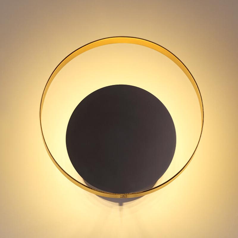 Бра Globo Ocular Sconce Circle Black Золотой Черный Бра Globo Ocular Sconce Circle Black Золотой Черный в Барнауле | Loft Concept