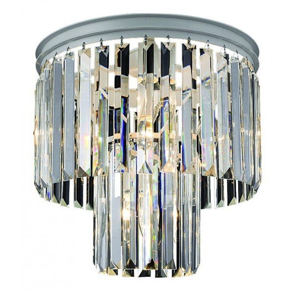 Потолочный светильник RH Odeon Clear Glass ceiling chandelier 2 Square Белый Прозрачное Стекло в Барнауле | Loft Concept 