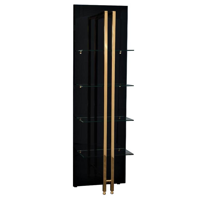 Стеллаж Manley Rack Черный Глянцевое золото в Барнауле | Loft Concept 