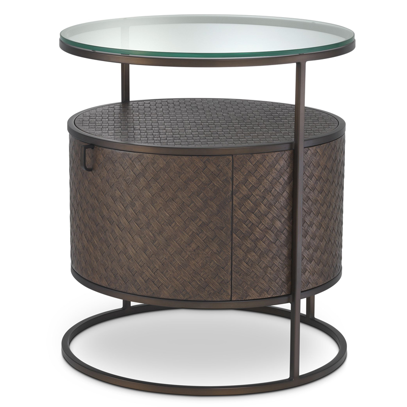 Приставной стол Eichholtz Bedside Table Napa Valley Темная бронза Коричневый Прозрачный Приставной стол Eichholtz Bedside Table Napa Valley Темная бронза Коричневый Прозрачный в Барнауле | Loft Concept