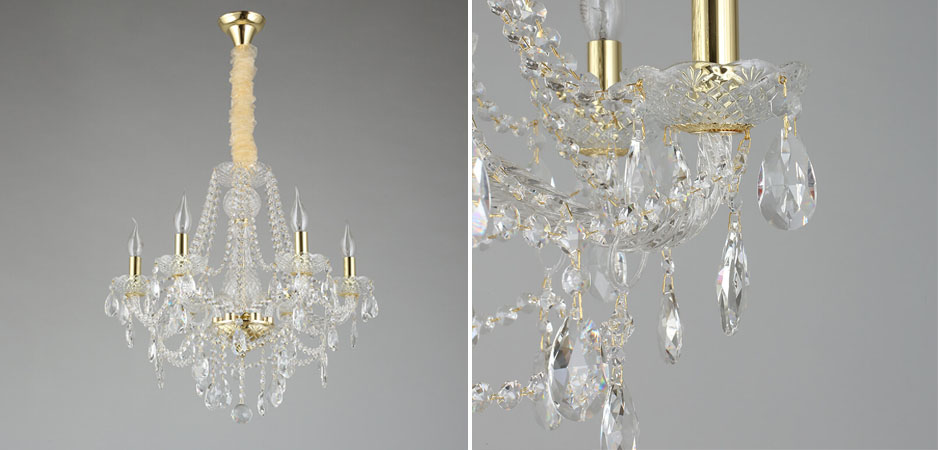 Хрустальная Люстра Tears Золотая  - Loft-Concept в Барнауле