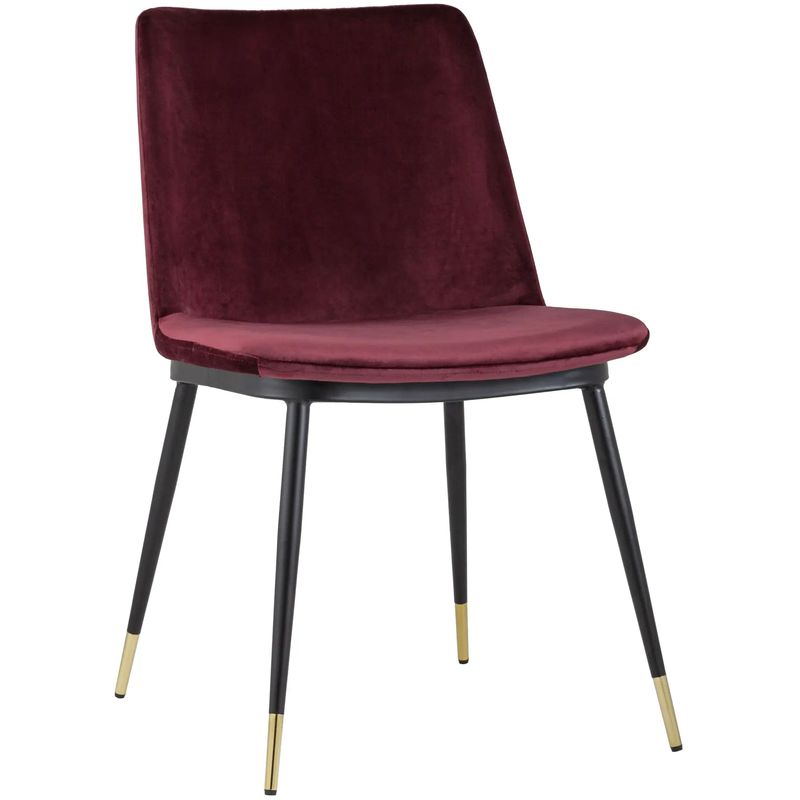 Стул Melissa Chair Вишневый Велюр Бургундский красный Черный Стул Melissa Chair Вишневый Велюр Бургундский красный Черный в Барнауле | Loft Concept