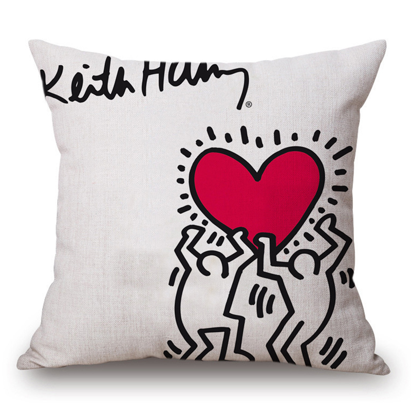 Подушка Keith Haring 11 Мульти Подушка Keith Haring 11 Мульти в Барнауле | Loft Concept