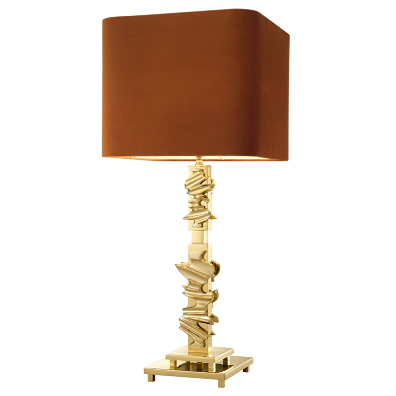 Настольная лампа Eichholtz Table Lamp Abruzzo brass Латунь Оранжевый Настольная лампа Eichholtz Table Lamp Abruzzo brass Латунь Оранжевый в Барнауле | Loft Concept