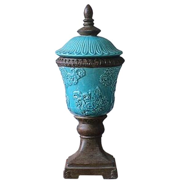 Кубок с крышкой керамика Turquoises Cup Бирюзовый Кубок с крышкой керамика Turquoises Cup Бирюзовый в Барнауле | Loft Concept