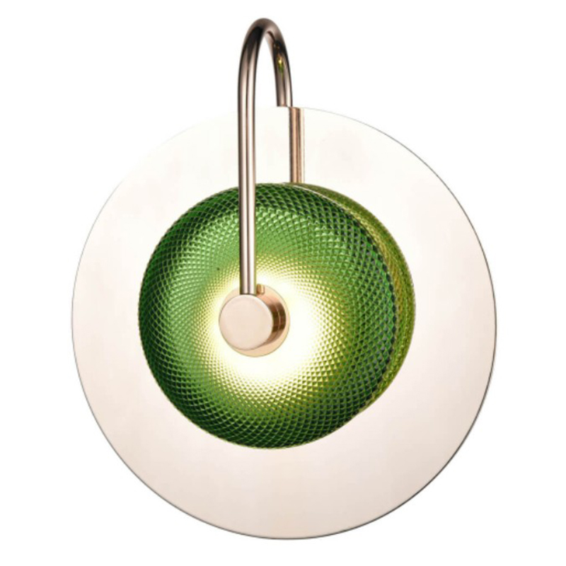 Бра Green Disk One Mirrored Зеленый Зеркало Бра Green Disk One Mirrored Зеленый Зеркало в Барнауле | Loft Concept