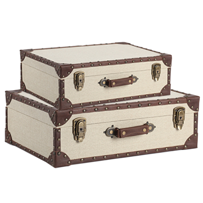 Винтажный Чемодан Отделка Кожа Коричневый винтаж ivory ( слоновая кость ) Винтажный Чемодан Отделка Кожа Коричневый винтаж ivory ( слоновая кость ) в Барнауле | Loft Concept