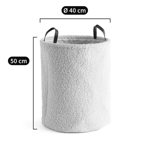 Корзина для белья из ткани букле Boucle Organizers Round Корзина для белья из ткани букле Boucle Organizers Round в Барнауле
