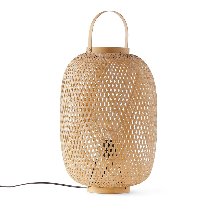 Настольная лампа Lantern Wicker Table lamp Бежевый Настольная лампа Lantern Wicker Table lamp Бежевый в Барнауле | Loft Concept