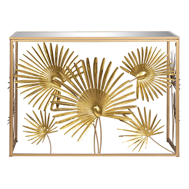 Консоль Golden Palm Leaves Золотой Консоль Golden Palm Leaves Золотой в Барнауле | Loft Concept
