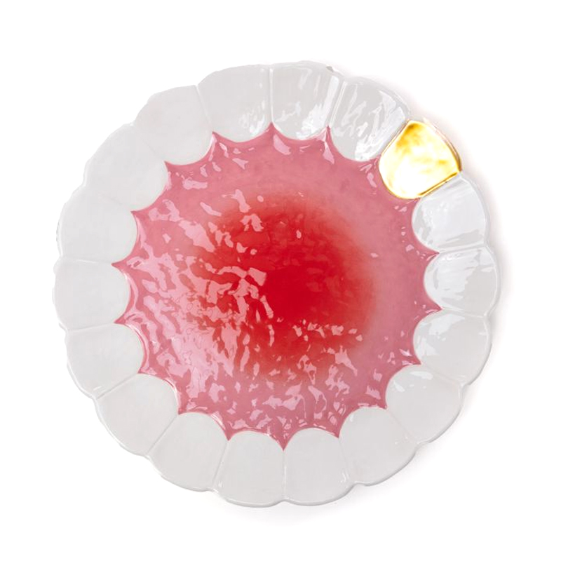 Блюдо Seletti Mouth Full Золотой Розовый Белый Блюдо Seletti Mouth Full Золотой Розовый Белый в Барнауле | Loft Concept