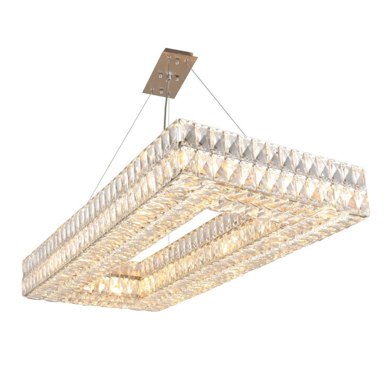 Люстра Crystal Regena Silver Rectangle Chandelier 100 Прозрачный Хром Люстра Crystal Regena Silver Rectangle Chandelier 100 Прозрачный Хром в Барнауле | Loft Concept