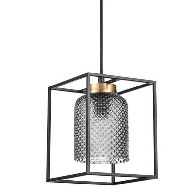 Подвесной светильник Myron Hanging lamp Черный Дымчатый (Smoke) Подвесной светильник Myron Hanging lamp Черный Дымчатый (Smoke) в Барнауле | Loft Concept