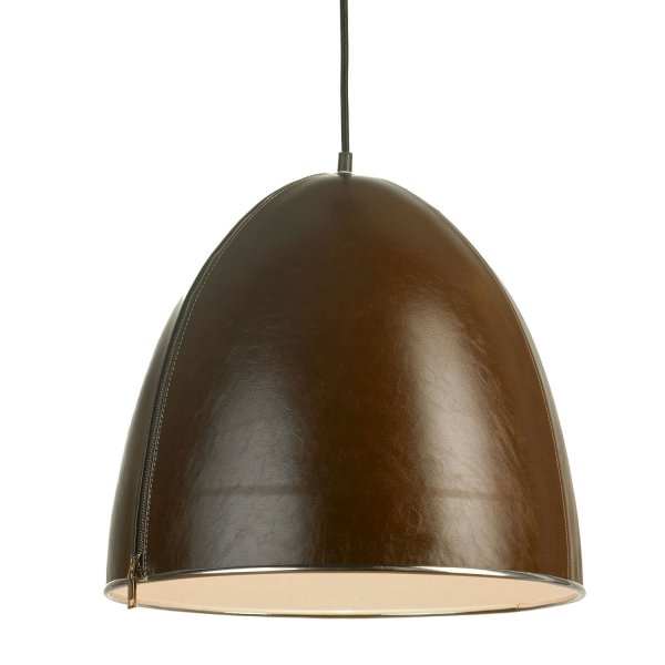 Подвесной светильник Leather Cone Brown Pendant Подвесной светильник Leather Cone Brown Pendant в Барнауле | Loft Concept