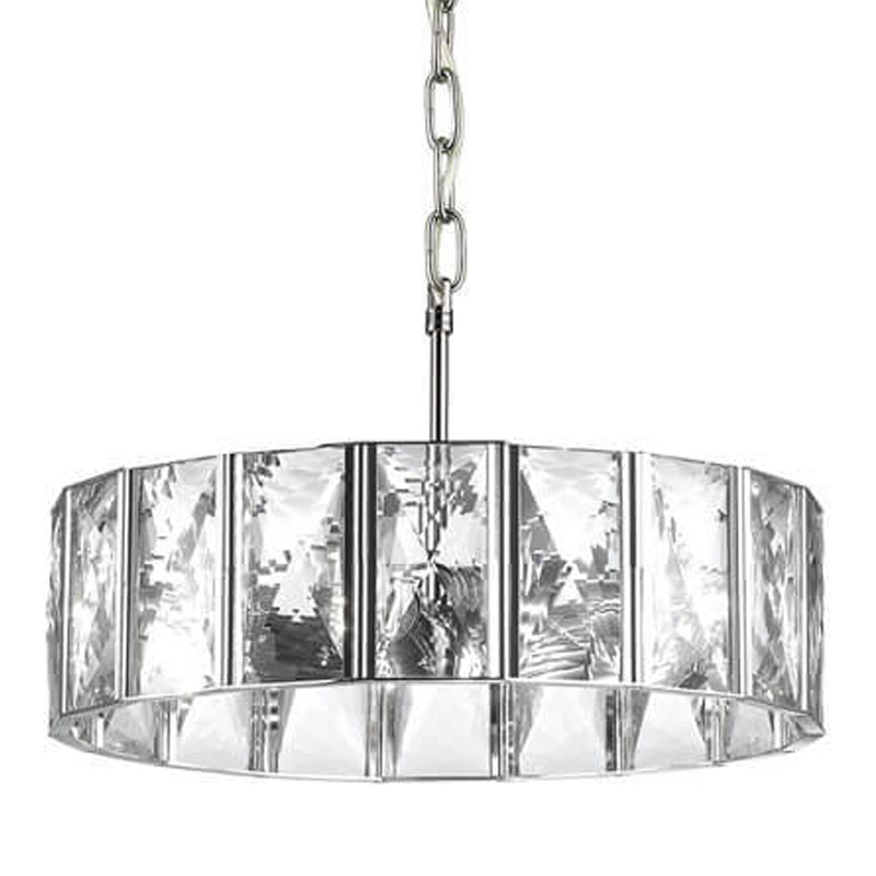 Люстра Tiers Crystal Light Chandelier Round Хром Прозрачный (Transparent) Люстра Tiers Crystal Light Chandelier Round Хром Прозрачный (Transparent) в Барнауле | Loft Concept