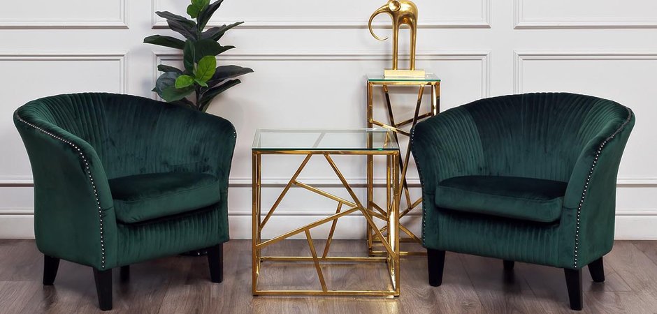 Подставка Serene Furnishing Gold Clear Glass Top stand Подставка Serene Furnishing Gold Clear Glass Top stand - Loft-Concept в Барнауле
