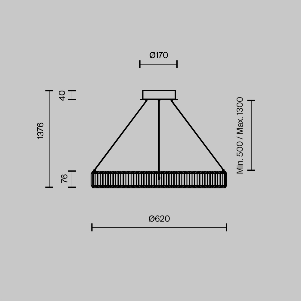 Люстра подвесная Krone 3000К 90Вт в Барнауле