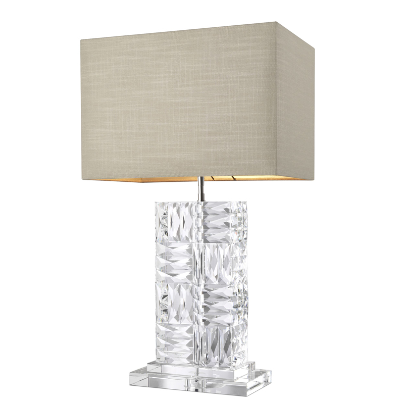 Настольная лампа Eichholtz Table Lamp Contemporary Прозрачный Бежевый в Барнауле | Loft Concept 