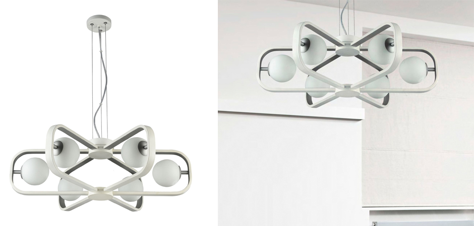 Люстра Michele Ball Chandelier Silver 6 Люстра Michele Ball Chandelier Silver 6 - Loft-Concept в Барнауле