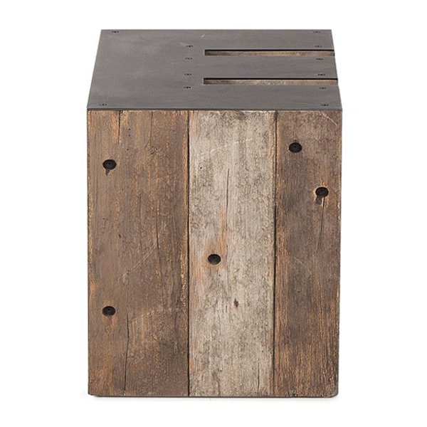 Столик Wooden Alphabet E Side Table Коричневый Графит Столик Wooden Alphabet E Side Table Коричневый Графит в Барнауле | Loft Concept