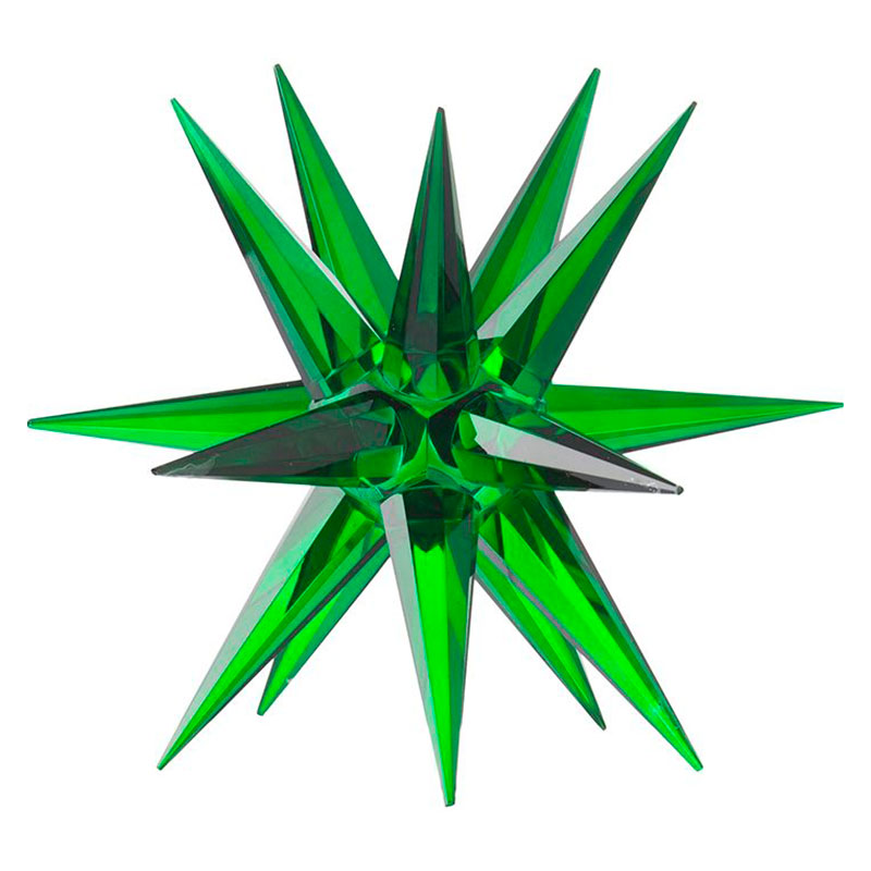 Статуэтка стеклянная зеленая звезда Green Star Зеленый Статуэтка стеклянная зеленая звезда Green Star Зеленый в Барнауле | Loft Concept