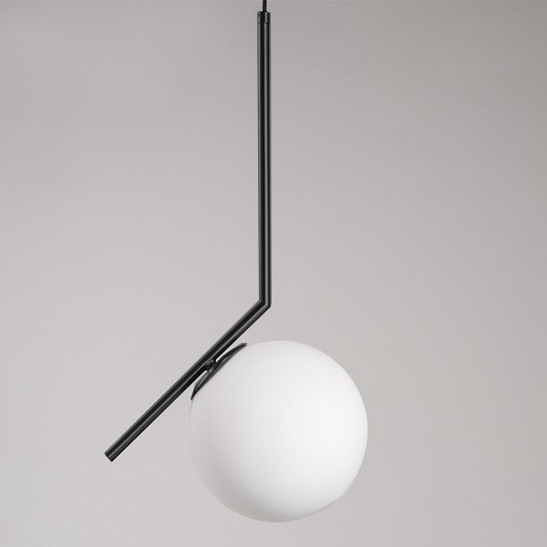 Светильник Flos IC Lighting Black Pendant Lamp Черный Белый Светильник Flos IC Lighting Black Pendant Lamp Черный Белый в Барнауле | Loft Concept