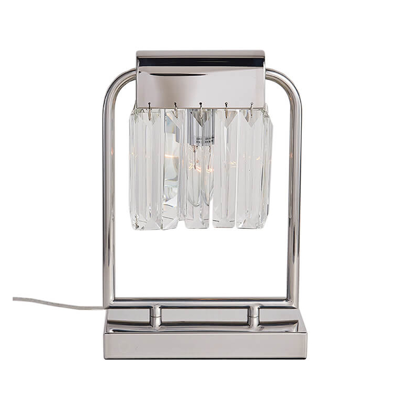 Настольная лампа Crystal Pendants chrome Прозрачное Стекло Хром Настольная лампа Crystal Pendants chrome Прозрачное Стекло Хром в Барнауле | Loft Concept