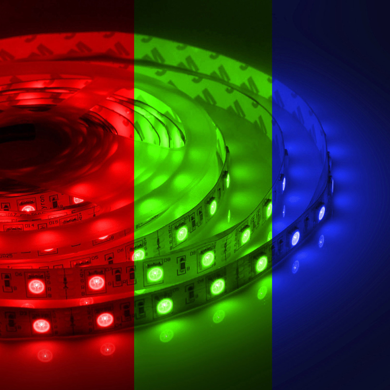 Комплект светодиодной ленты 7,2W/m 30LED/m 3528SMD разноцветный 5M Белый Комплект светодиодной ленты 7,2W/m 30LED/m 3528SMD разноцветный 5M Белый в Барнауле | Loft Concept
