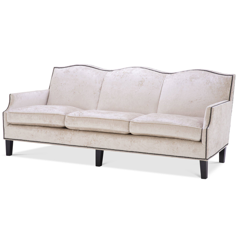 Диван Eichholtz Sofa Merlin Кремовый Латунь Черный Диван Eichholtz Sofa Merlin Кремовый Латунь Черный в Барнауле | Loft Concept