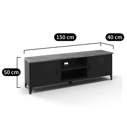 ТВ-тумба из металла и столешницей из массива дуба Metal Wood TV-Stand ТВ-тумба из металла и столешницей из массива дуба Metal Wood TV-Stand в Барнауле