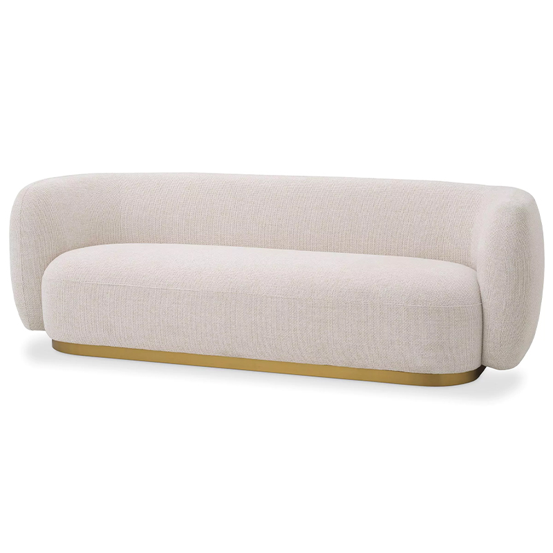 Диван Eichholtz Sofa Roxy Кремовый Латунь Диван Eichholtz Sofa Roxy Кремовый Латунь в Барнауле | Loft Concept