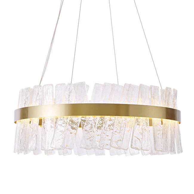 Люстра Ice Plates Chandelier Золотой Прозрачный Люстра Ice Plates Chandelier Золотой Прозрачный в Барнауле | Loft Concept