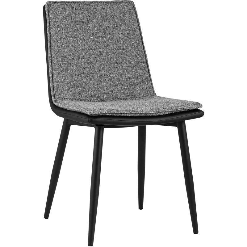 Стул Melissa Chair Серая Рогожка Серый Черный Стул Melissa Chair Серая Рогожка Серый Черный в Барнауле | Loft Concept