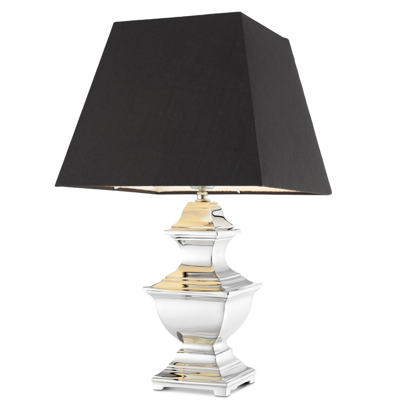 Настольная лампа Eichholtz Table Lamp Maryland Никель Черный Настольная лампа Eichholtz Table Lamp Maryland Никель Черный в Барнауле | Loft Concept