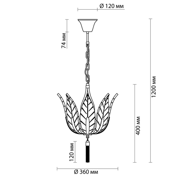 Люстра Glass Petals Chandelier 36 Люстра Glass Petals Chandelier 36 в Барнауле