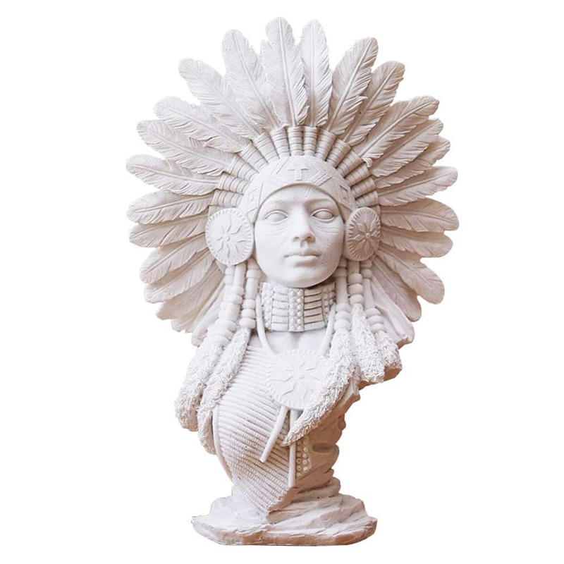 Native american indian figurine B Белый Native american indian figurine B Белый в Барнауле | Loft Concept