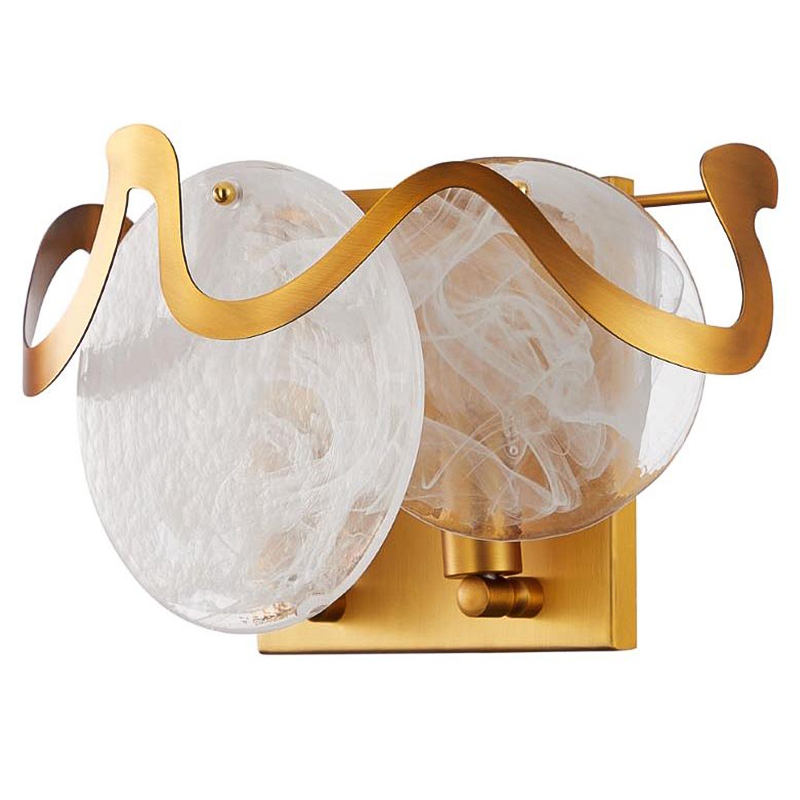 Бра Darden Wall Lamp Бронза Белый в Барнауле | Loft Concept 