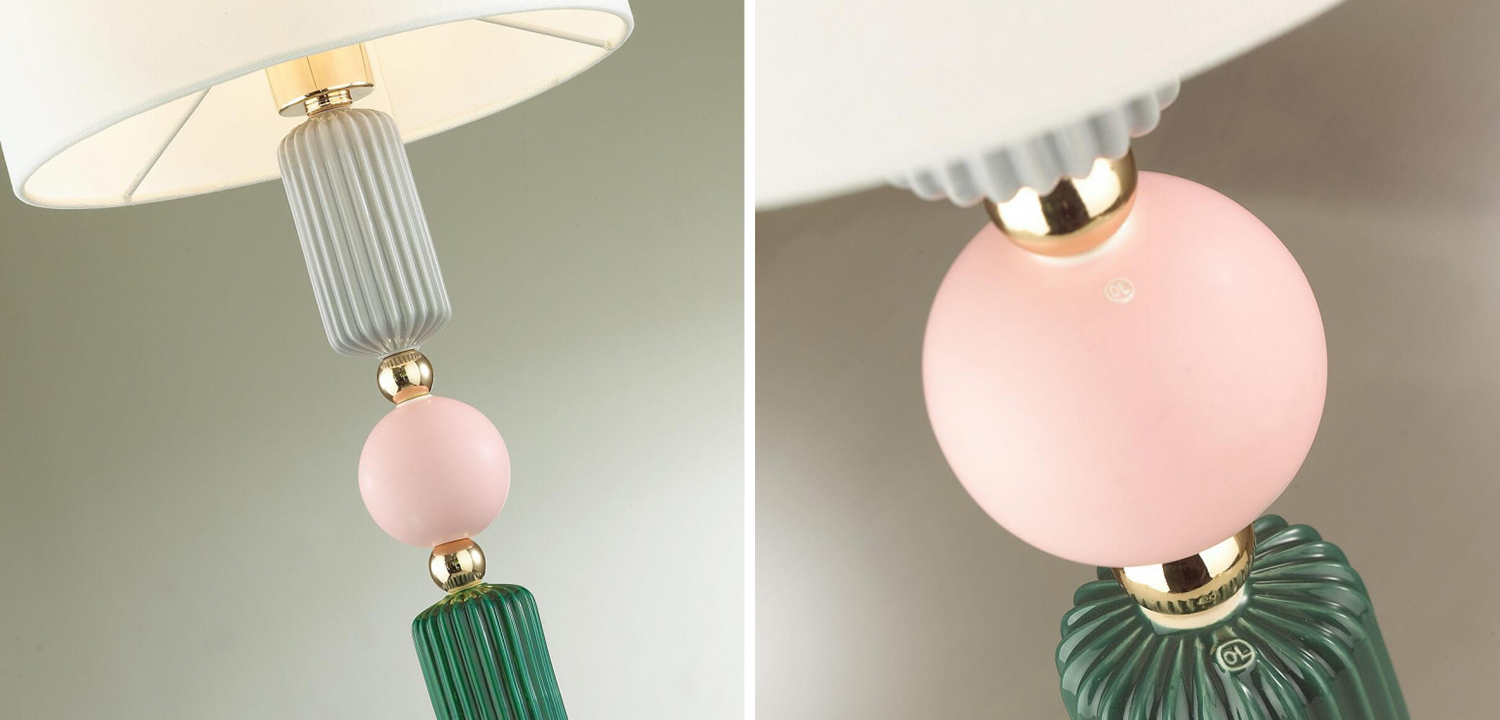 Настольная лампа Керамика Iris Candy table lamp - фото