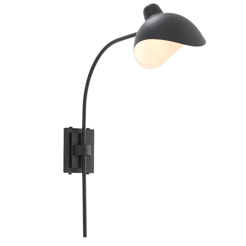 Бра Wall Lamp Pelham Black Черный Бра Wall Lamp Pelham Black Черный в Барнауле | Loft Concept