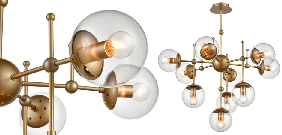 Люстра Gold Balls Chandelier 10 Люстра Gold Balls Chandelier 10 - Loft-Concept в Барнауле