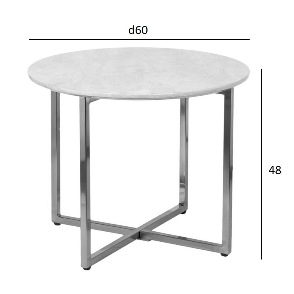 Столик журнальный круглый с черной столешницей Marsali Coffee Table Столик журнальный круглый с черной столешницей Marsali Coffee Table в Барнауле