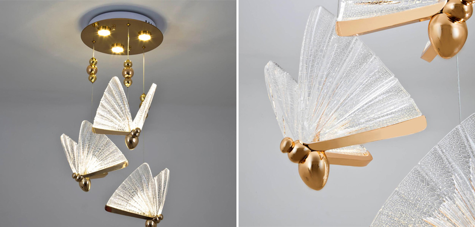 Тройной Подвесной Светильник Butterfly Тройной Подвесной Светильник Butterfly - Loft-Concept в Барнауле